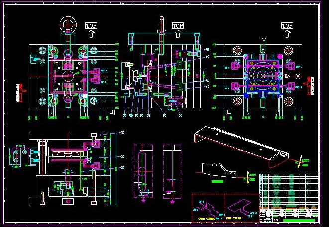 2D模具结构图